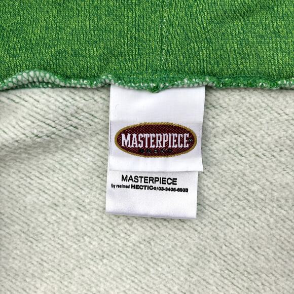 Masterpiece Hoodie Sweatshirt Adult Large Green Full Zip College Made in Japan - Picture 5 of 10